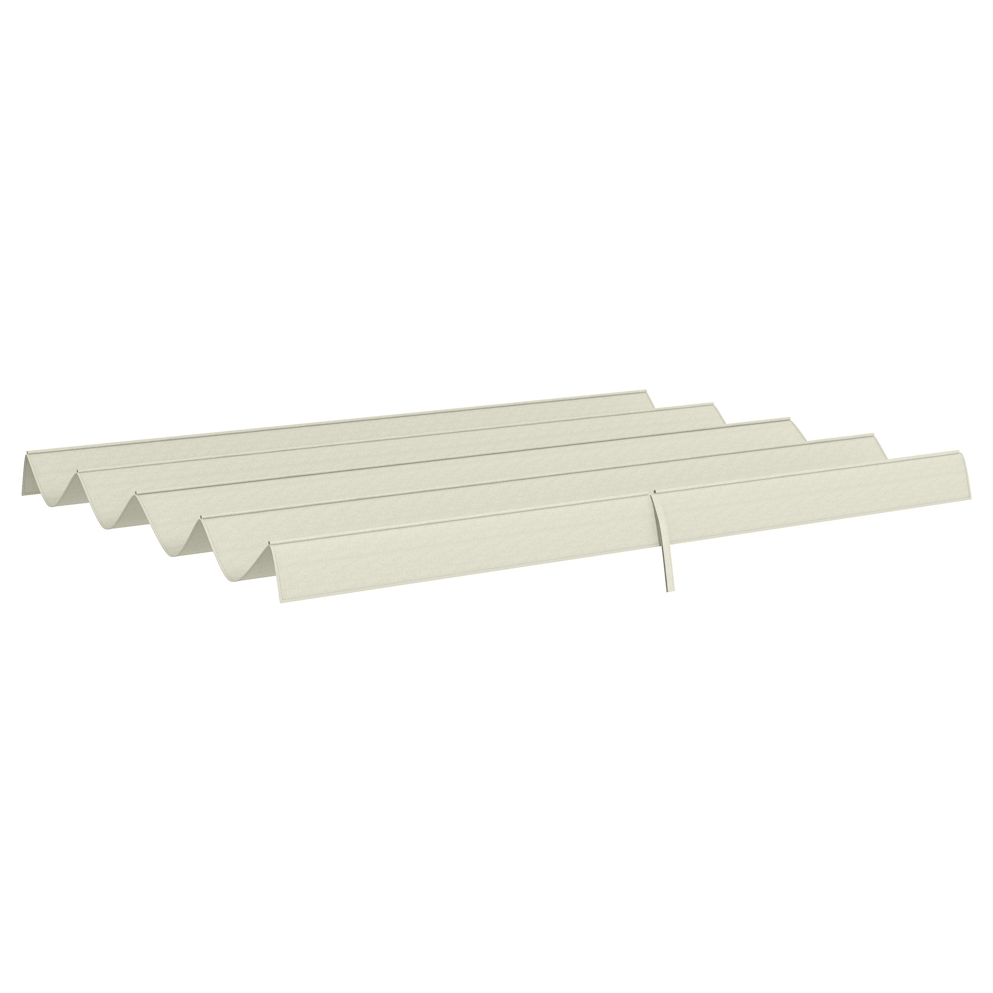Outsunny Retractable Pergola Canopy, Sun Shade Cover, UV30+ Protected Replacement Canopy Fabric for 9.8' x 7.1' Pergola, Cream White