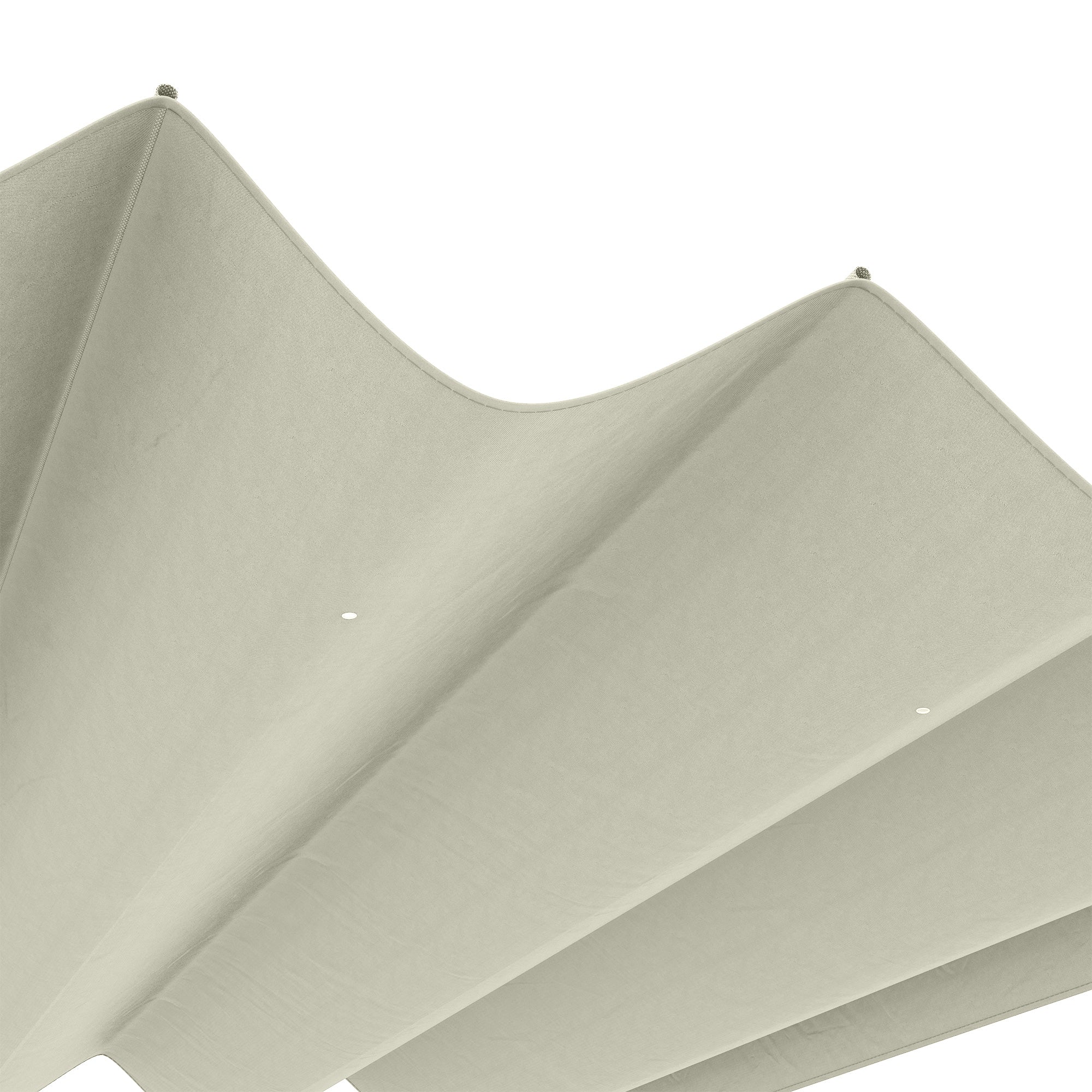 Outsunny Retractable Pergola Canopy, Sun Shade Cover, UV30+ Protected Replacement Canopy Fabric for 9.8' x 7.1' Pergola, Cream White