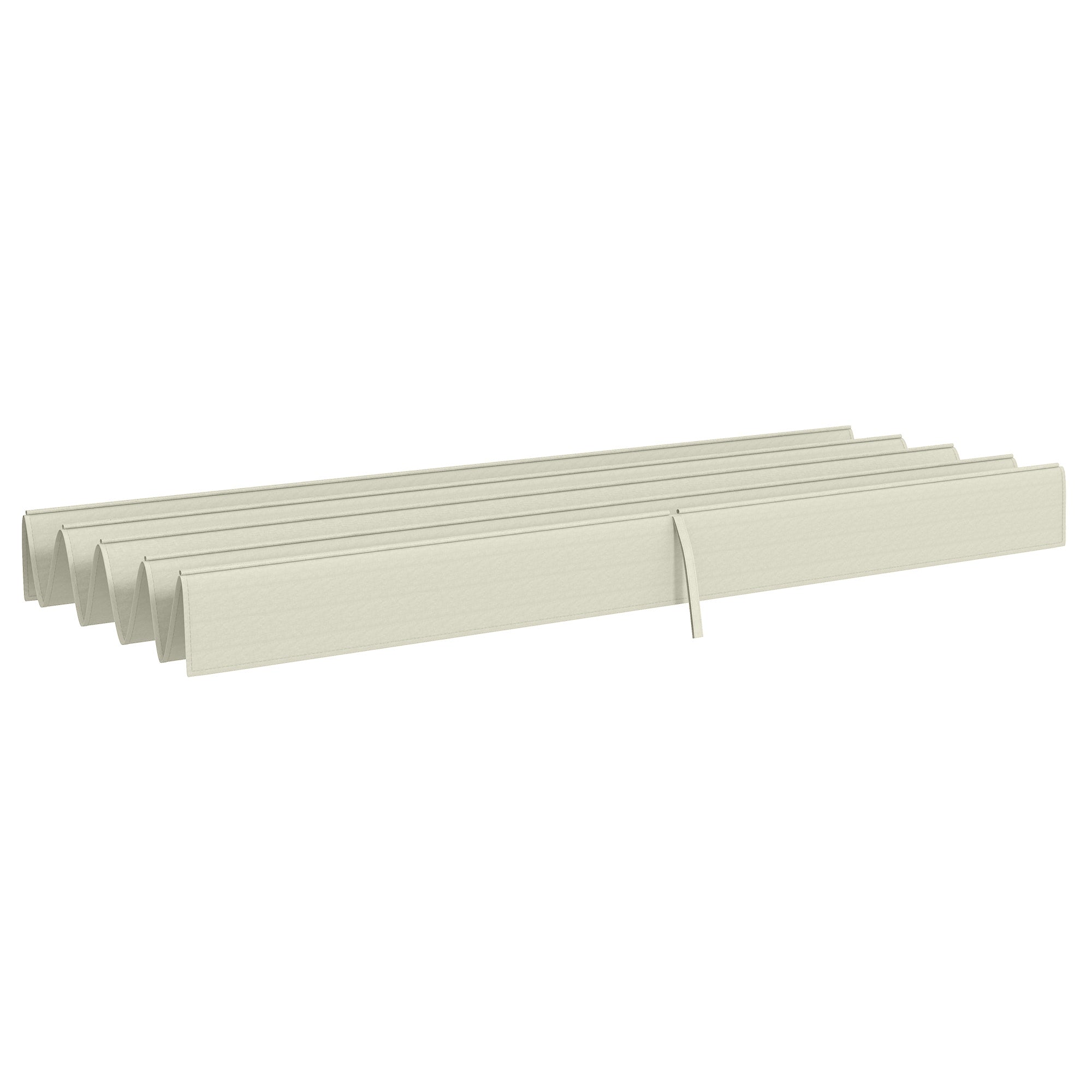 Outsunny Retractable Pergola Canopy, Sun Shade Cover, UV30+ Protected Replacement Canopy Fabric for 9.8' x 7.1' Pergola, Cream White