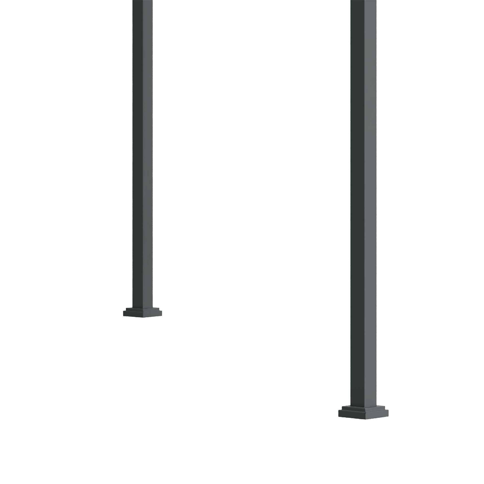 Outsunny 10' x7' Patio Pergola with Retractable Canopy, Outdoor Sun Shelter, Yard Shade, Black