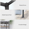 Outsunny 10' x7' Patio Pergola with Retractable Canopy, Outdoor Sun Shelter, Yard Shade, Black
