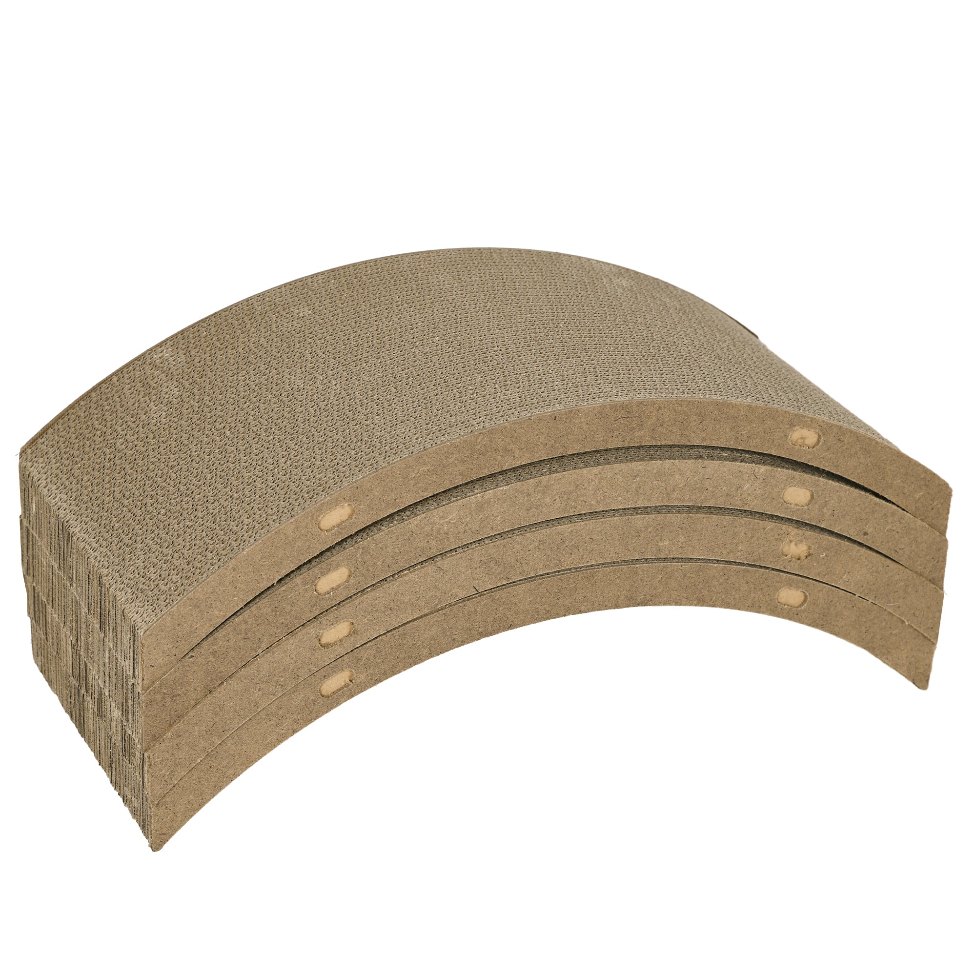 PawHut Cat Scratching Board, 4 piece Set Scratch Pad Reversible, Cat Scratcher Replacement for Cat Treadmill, Indoor Kitten, Scratching Boards Only, 55 x 26cm - Brown