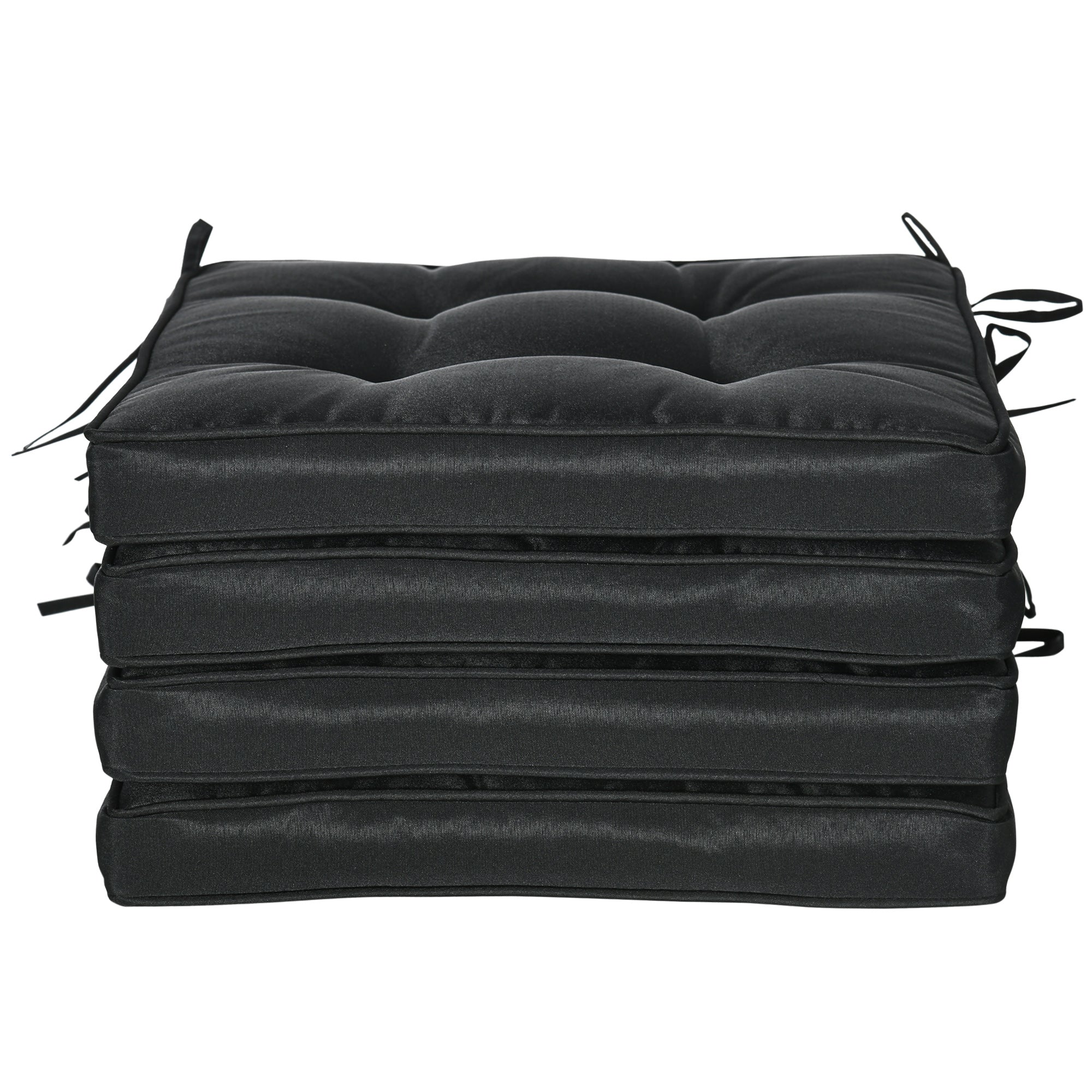 Outsunny 4 Piece Outdoor Chair Cushions, 16.5