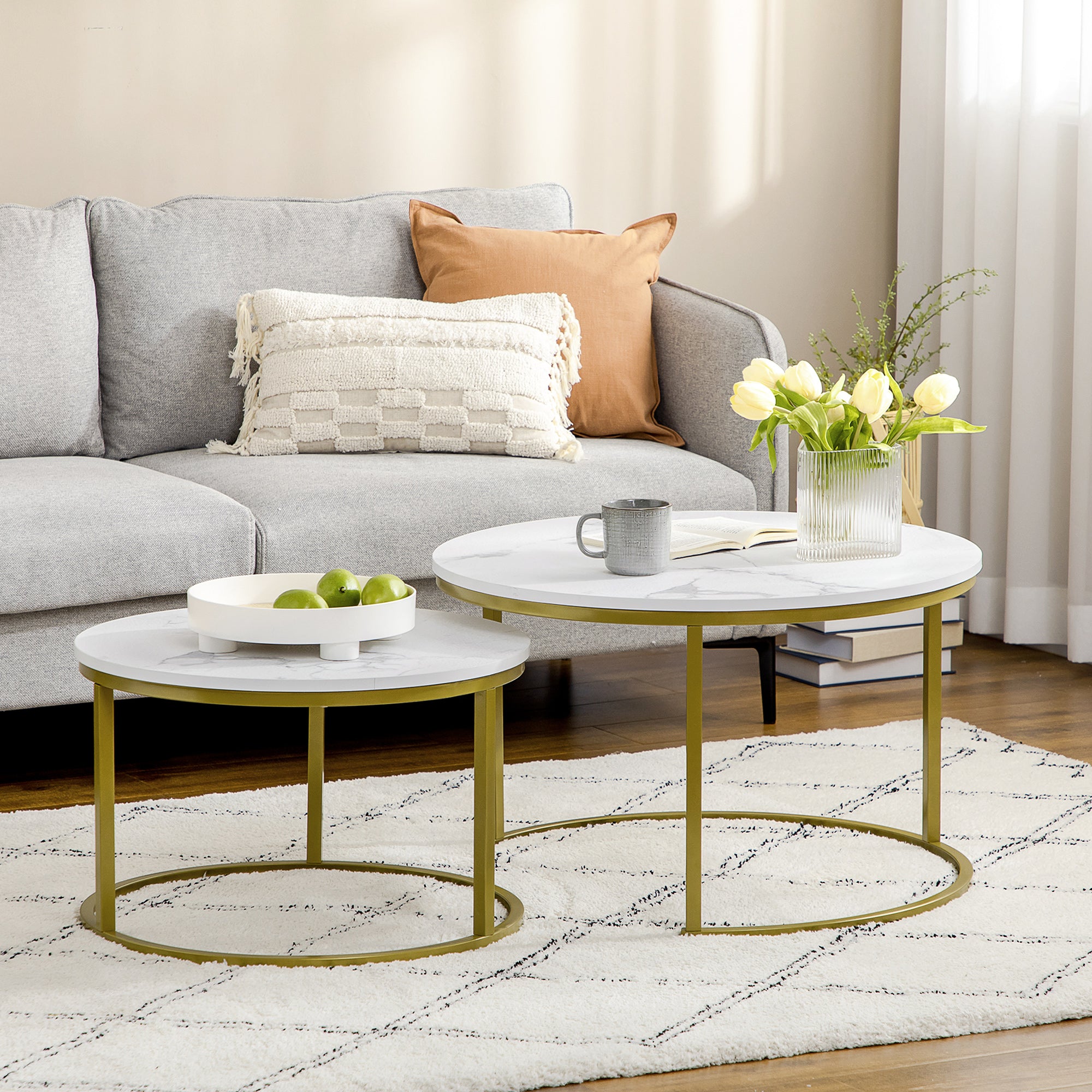HOMCOM Nesting Tables, 29