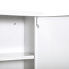 kleankin Steel Wall Mount Medicine Cabinet 3 Tier Emergency Box for Bathroom Kitchen, Lockable Bathroom Hanging Storage Cabinet with 2 Keys, White