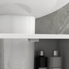 HOMCOM Under Sink Bathroom Cabinet with 2 Doors and Shelf, Pedestal Sink Bathroom Vanity Furniture, White
