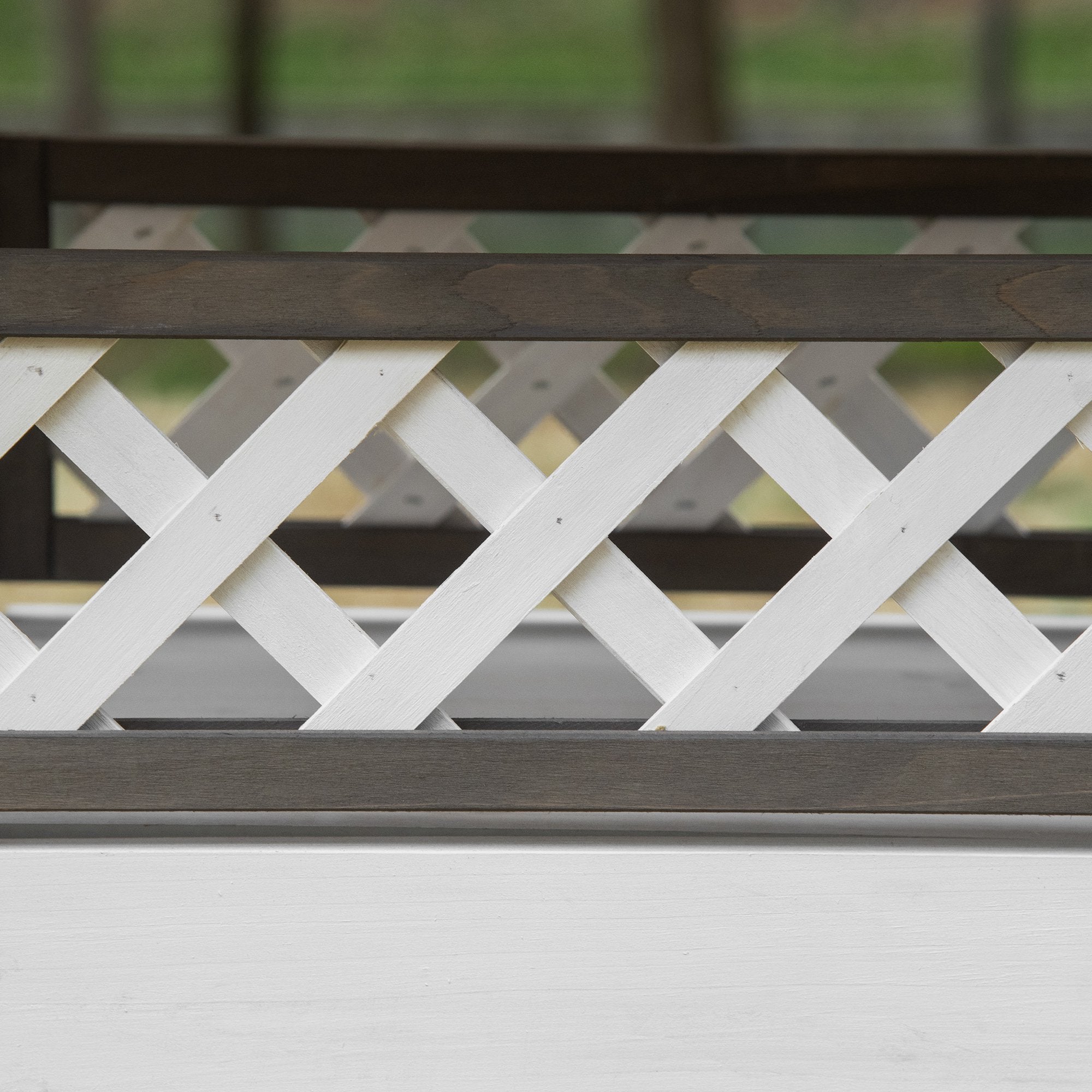 PawHut Outdoor Cat House, 2-Story Shelter for Feral Cats, Wooden Kitten Condo with Asphalt Roof, Stairs, Balcony, 30" x 20" x 29", Grey