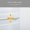 kleankin Bathroom Storage Cabinet, Floor Cabinet with 2 Doors, 2 Drawers, Adjustable Shelf for Washroom, White