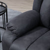 HOMCOM Power Lift Recliner Chair, Microfibre Upholstered Electric Recliner Chair for Seniors with Remote Control, Side Pockets, Quick Assembly, Charcoal Grey