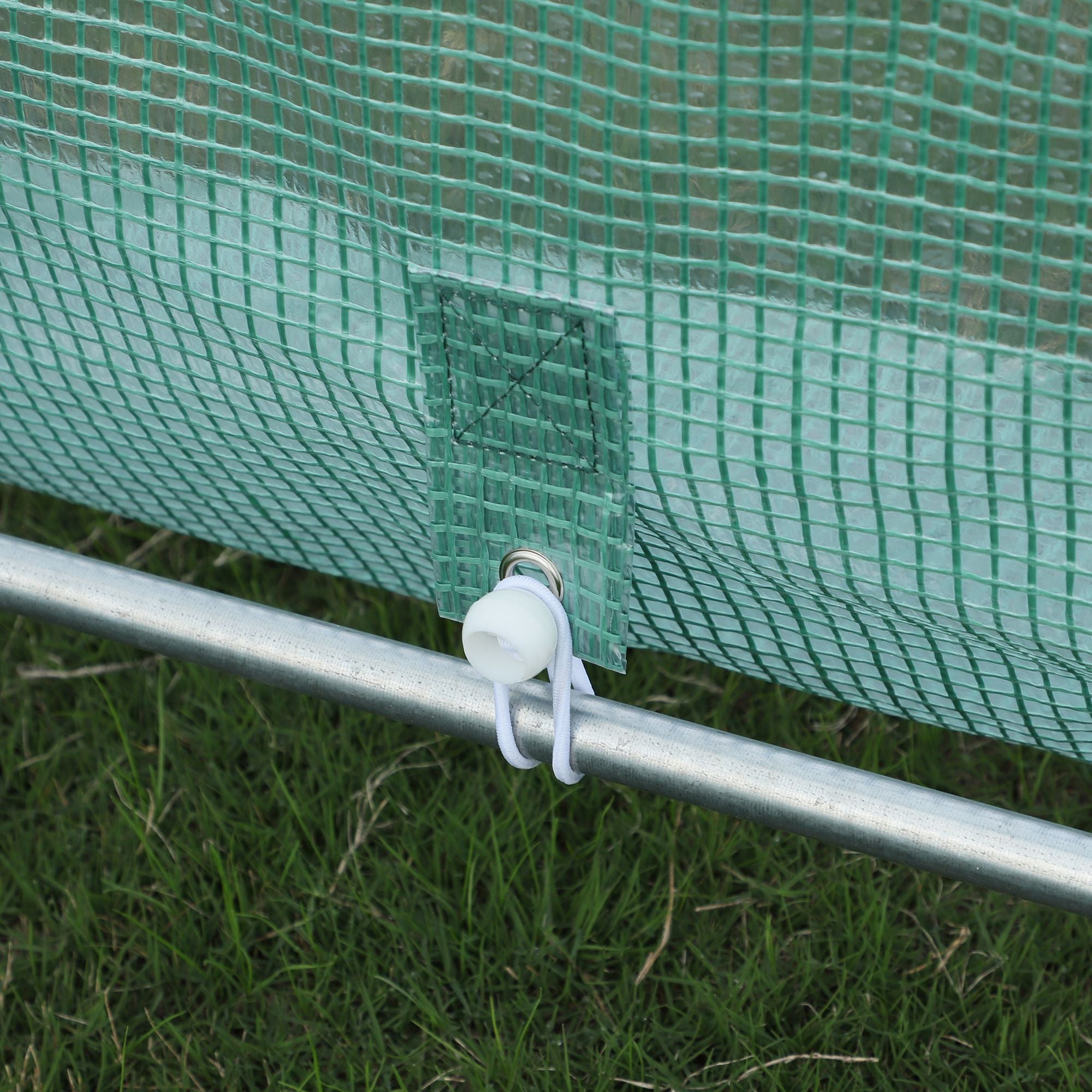 Outsunny 20x10x7ft Heavy Duty Walk-in Greenhouse Outdoor Backyard Seed Plant Vegetables Growing Warm House Flower Polytunnel Shelter Green