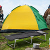 Outsunny Folding Camping Cot Sleeping Beds for adults Office Outdoor Hiking Portable, Black
