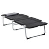 Outsunny Folding Camping Cot Sleeping Beds for adults Office Outdoor Hiking Portable, Black