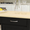 HOMCOM Kitchen Island, Rolling Kitchen Cart with Storage, Bar Cart with 2 Drawers, Storage Cabinet, Open shelves, Wine Glass Rack, Towel Rack, Black