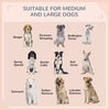PawHut Rattan Dog House Outdoor with Shade Canopy, Elevated Wicker Dog Bed with Soft Cushion Washable Cover, for Medium Large Dogs, Cream White
