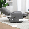 HOMCOM Power Lift Recliner Chair, Fabric Upholstered Electric Recliner Chair for Seniors with Side Pockets, Remote Control, Quick Assembly, Grey