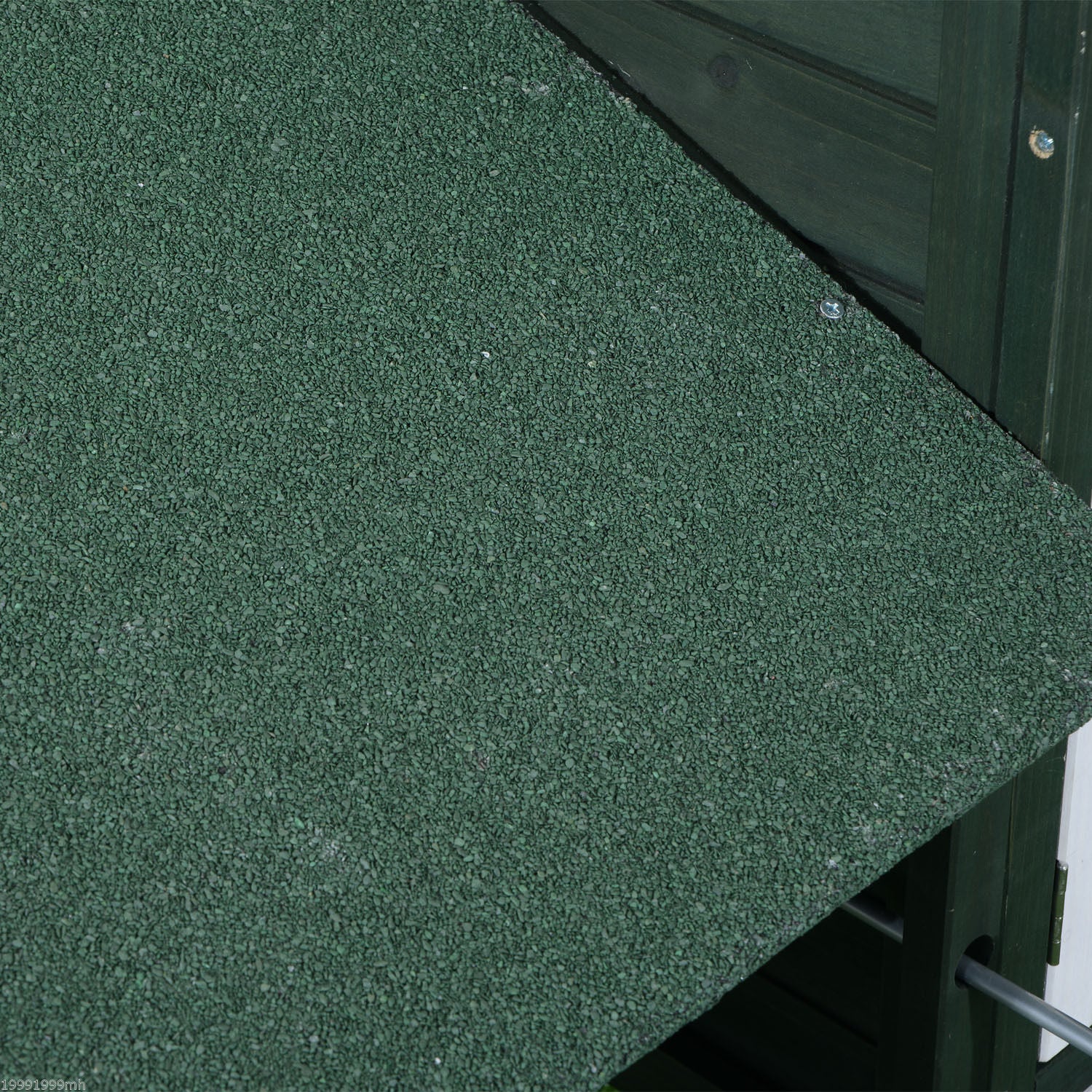 PawHut 84" Chicken Coop Wooden Hen House Rabbit Hutch Poultry Cage Pen Outdoor Backyard with Nesting Box and Run, Green