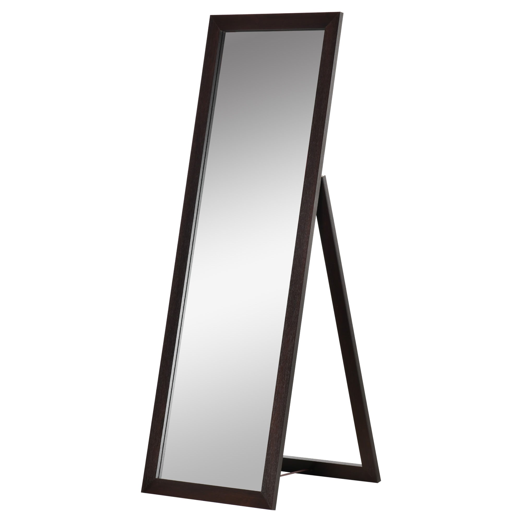 HOMCOM 58" x 20" Full Length Mirror, Floor Standing Mirror, Rectangular Full Body Mirror for Bedroom, Living Room, Brown