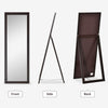 HOMCOM 58" x 20" Full Length Mirror, Floor Standing Mirror, Rectangular Full Body Mirror for Bedroom, Living Room, Brown