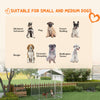 PawHut Outdoor Dog Kennel Dog Run with Waterproof, UV Resistant Cover for Small and Medium Sized Dogs, 6.6' x 6.6' x 7.8', Silver