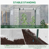 Outsunny 6.6' x 2.5' x 5.5' Walk-in Greenhouse Patio Hot House Plants Flowers Herbs Tomato Grow with Steel Frame Door Window Garden Balcony Patio White