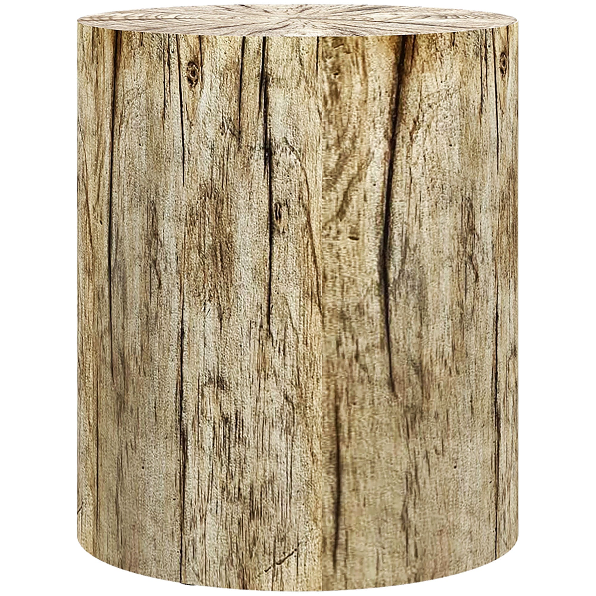 HOMCOM Concrete Finish Side Table, Lightweight Accent Table, 17