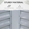Outsunny Greenhouse with Raised Garden Bed, Steel Outdoor Planter Box, Roll Up Door, Dual Use for Flowers Vegetables Fruits Herbs, 50"x37.4"x36.2", Clear