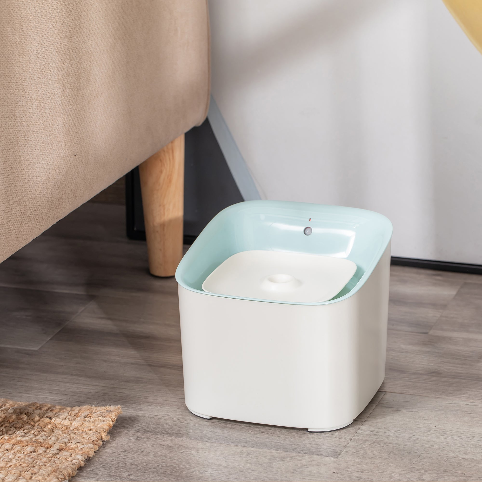 PawHut Cat Water Fountain 3L Automatic Pet Water Dispenser with Filter Three Modes and LED Indicator for Dogs and Cats - Blue