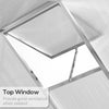 Outsunny 6' x 4' x 6.4' Walk-in Garden Greenhouse Polycarbonate Panels Plants Flower Growth Shed Cold Frame Outdoor Portable Warm House Aluminum Frame, Silver