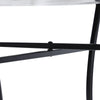 Outsunny 23.5" Mosaic Round Patio Table with Ceramic Tabletop, Metal  Balcony Side Bistro Coffee Table, Outdoor Furniture for Patio Garden