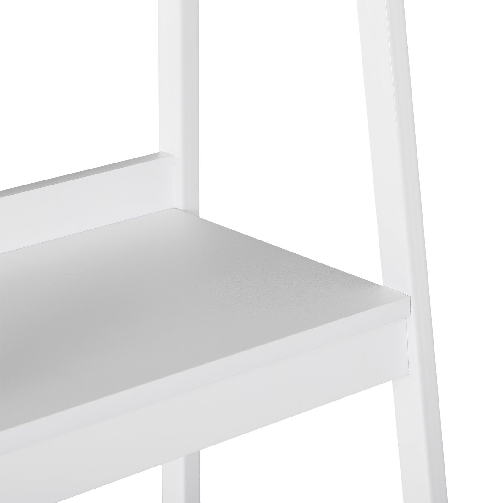 HOMCOM Set of 2, 4 Tier Ladder Shelf Bookcase, Multi-Use Display Rack, Storage Shelving Unit Display Stand, Flower Plant Stand, Home Office Furniture, White