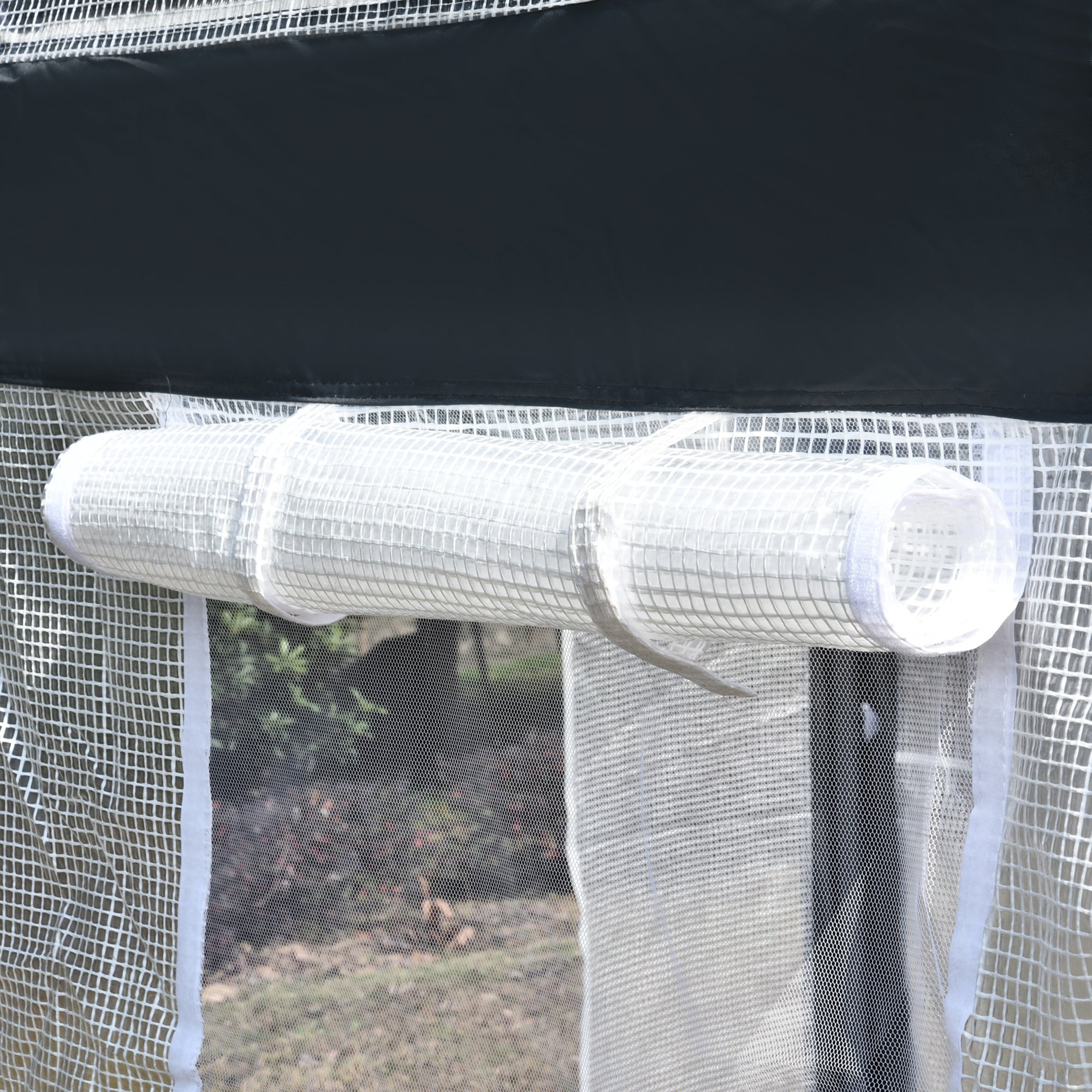 Outsunny 6.6' x 10' x 7' Heavy Duty Walk-In Greenhouse Vegetable Seed Growth Tent Outdoor Plant Growing Tunnel Warm House Flower Shed Backyard, White