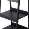 HOMCOM Set of 2, 4 Tier Ladder Shelf Bookcase, Multi-Use Display Rack, Storage Shelving Unit Display Stand, Flower Plant Stand, Home Office Furniture, Black