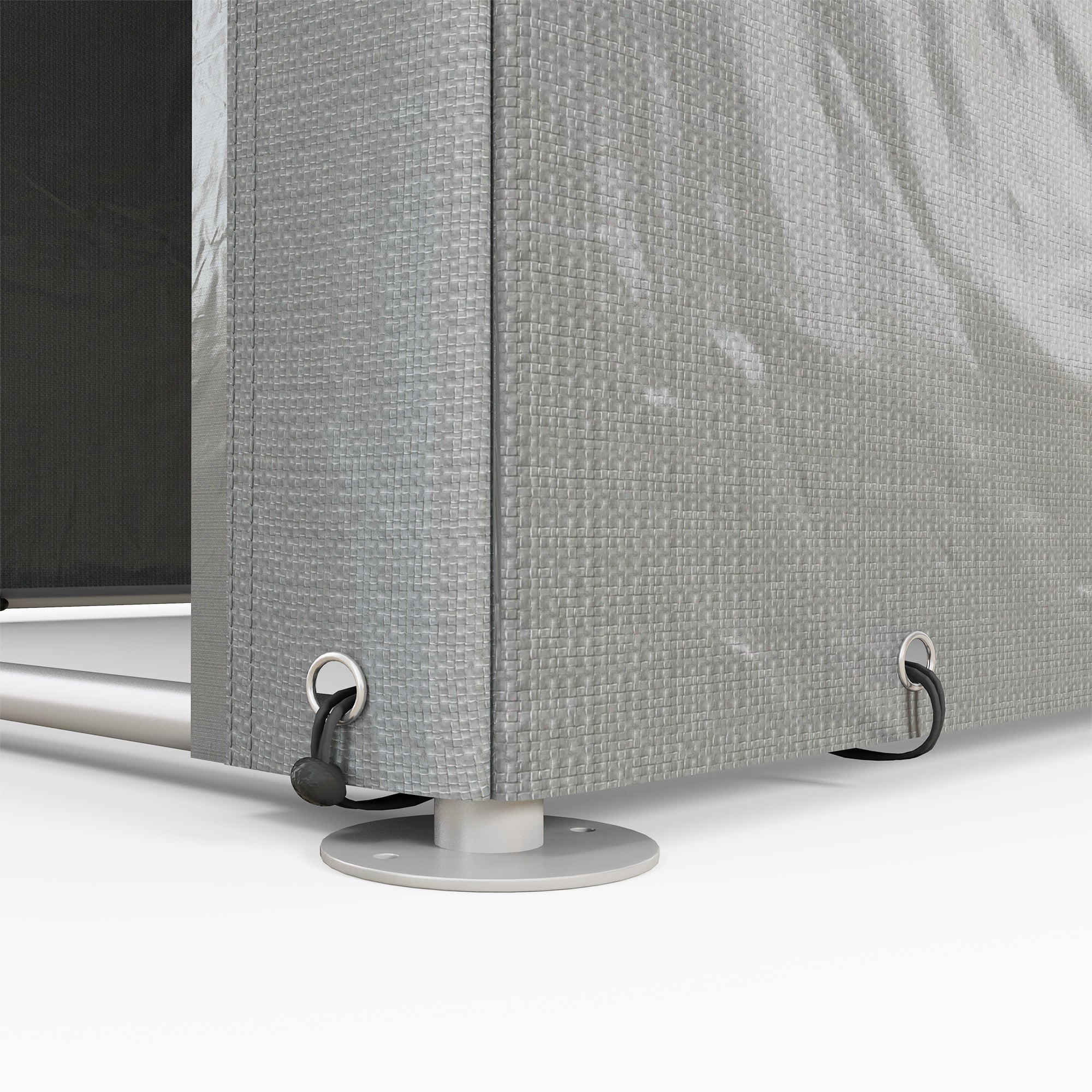 Outsunny Bike Storage Tent, Portable Bicycle Shed with Galvanized Steel Frame and Large Door, Waterproof Outdoor Storage Shed for Motorbike, Garden Tools, Bike Storage, Light Grey